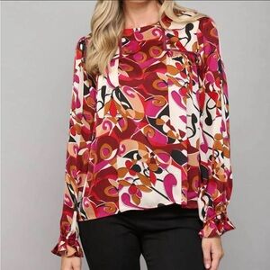 Fate Women's Abstract Print Blouse *Brand new with tags!*